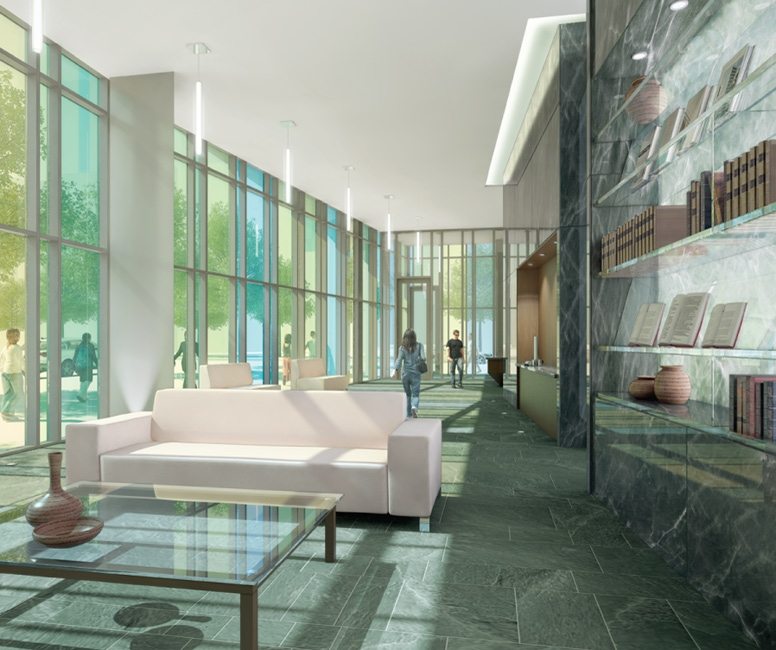 Library District Condos Lobby Toronto, Canada