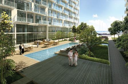 Pier 27 Condos Outdoor Garden Toronto, Canada