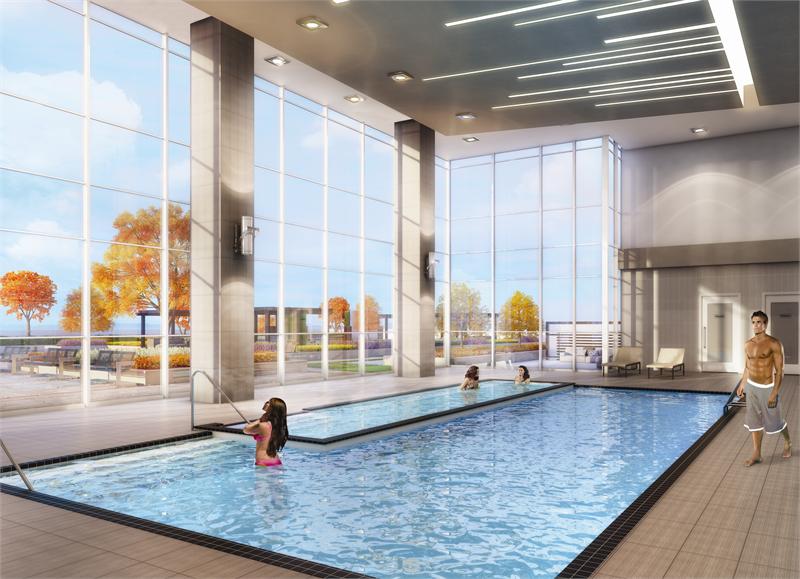 Paradigm Condos Swimming Pool Toronto, Canada