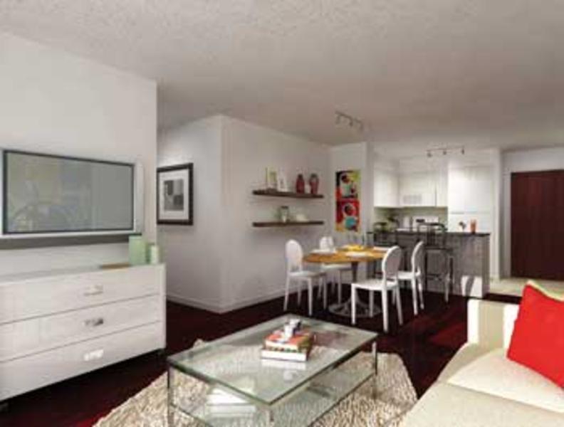 Luxe Condos Living Area Toronto, Canada