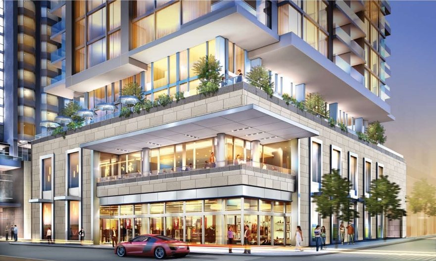Yorkville Plaza Condos Front View Toronto, Canada