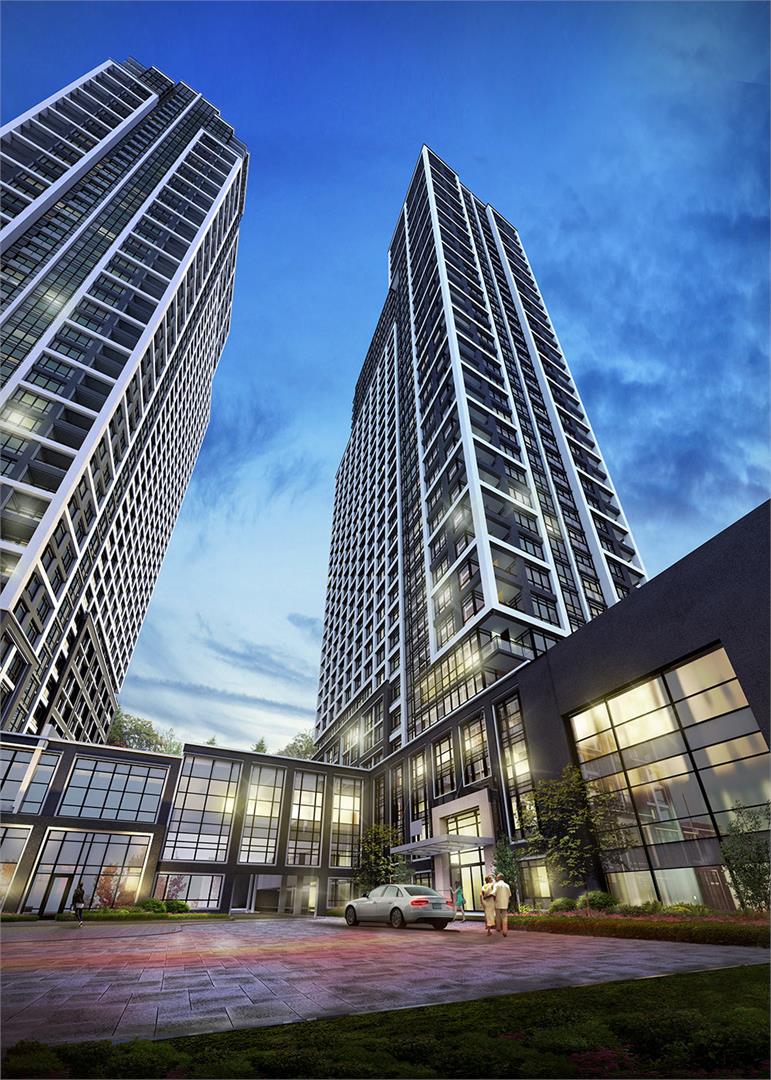 Bloorvista Condos Front View Toronto, Canada