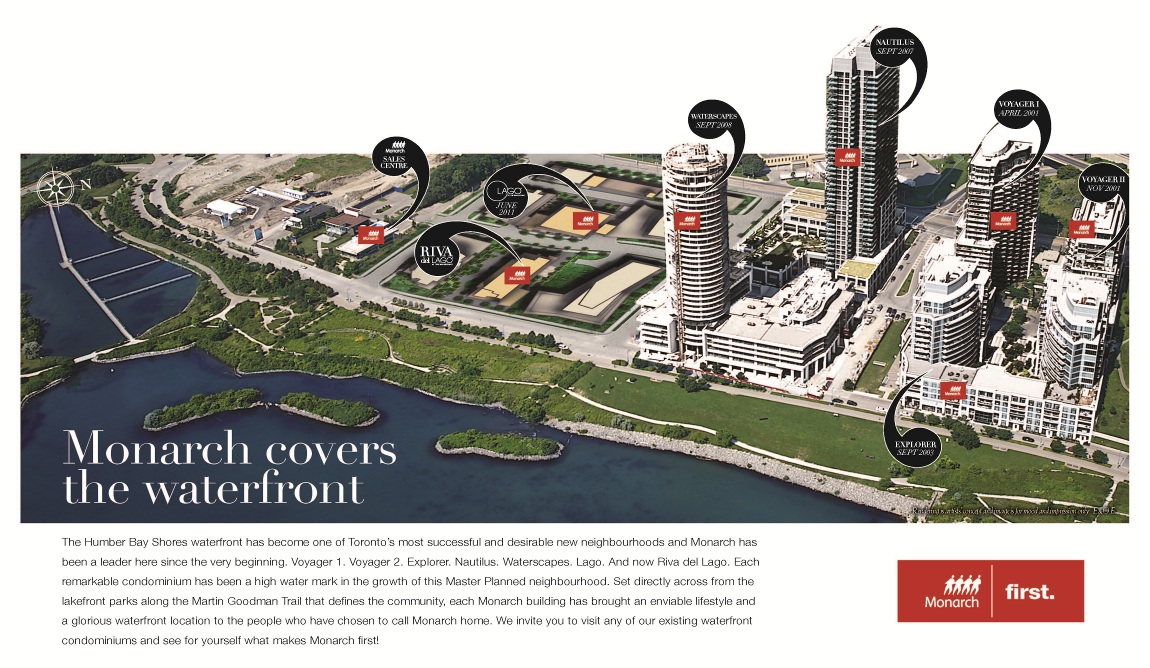 Riva del Lago Condos Aerial View Toronto, Canada