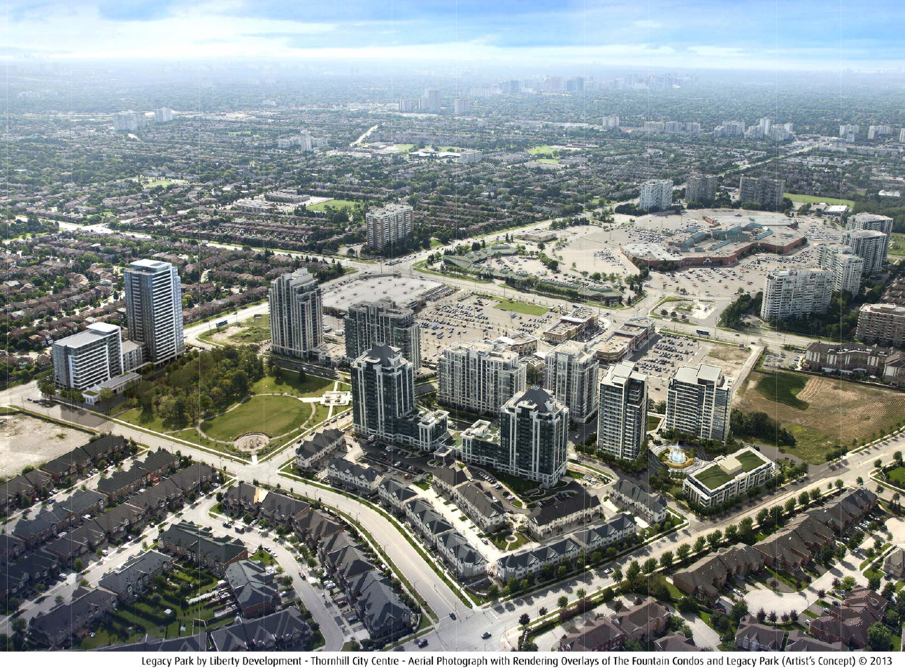 Legacy Park Condos Aerial View Toronto, Canada