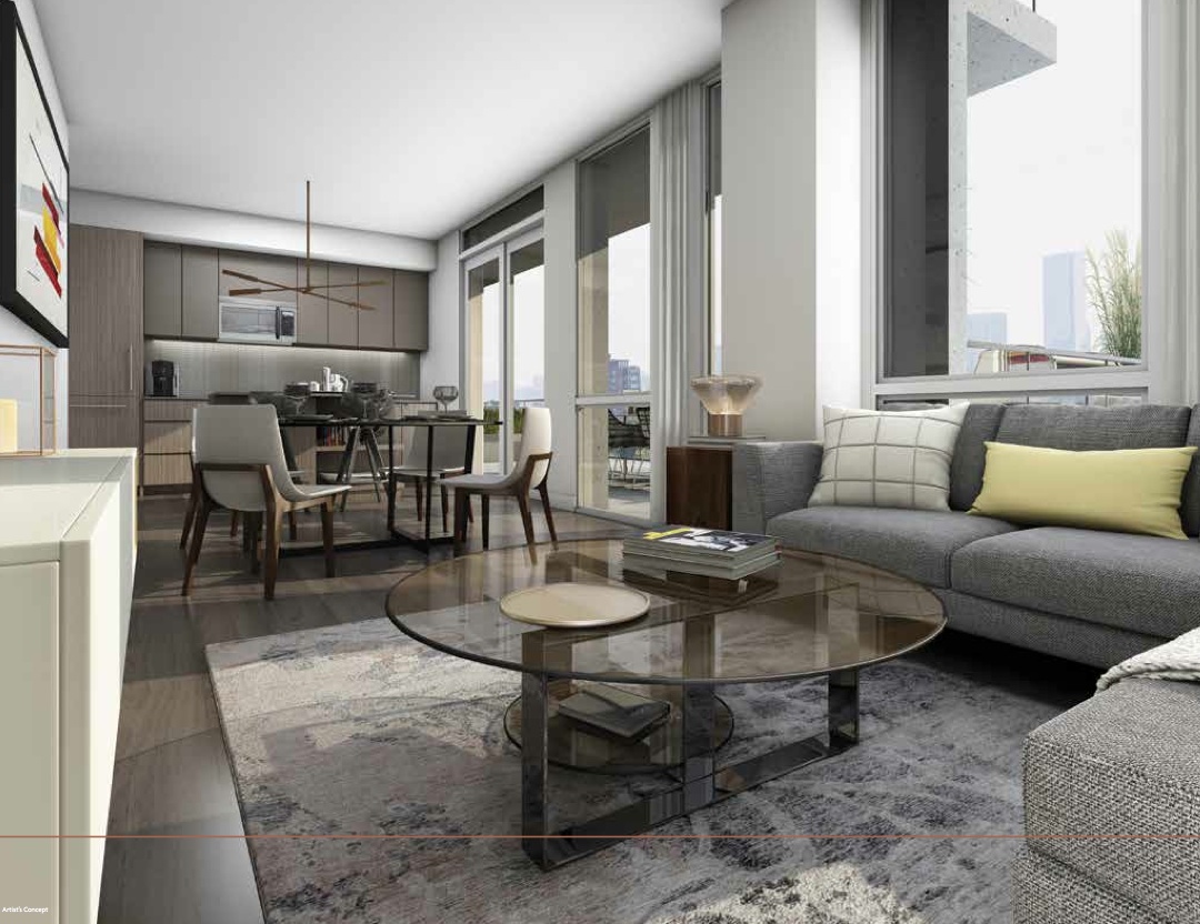 Zigg Condos Living Area Toronto, Canada