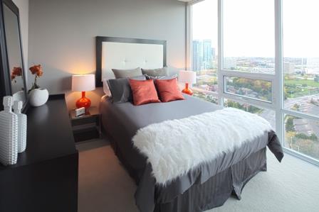 Elle Condos Bedroom Toronto, Canada
