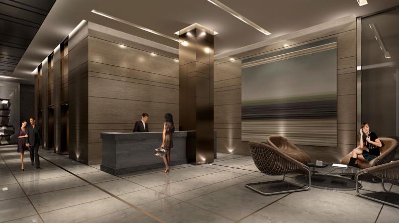 Backstage Condos Lobby Area Toronto, Canada