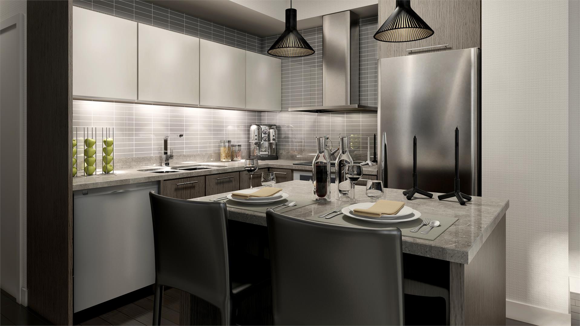 Backstage Condos Dining Room Toronto, Canada
