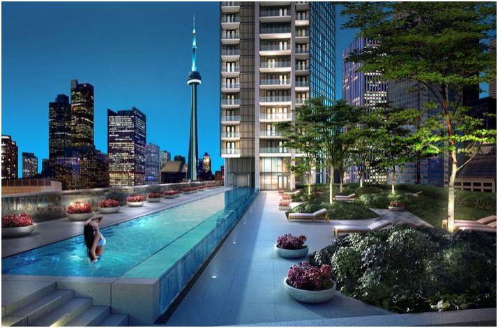 Backstage Condos Outdoor Pool Toronto, Canada