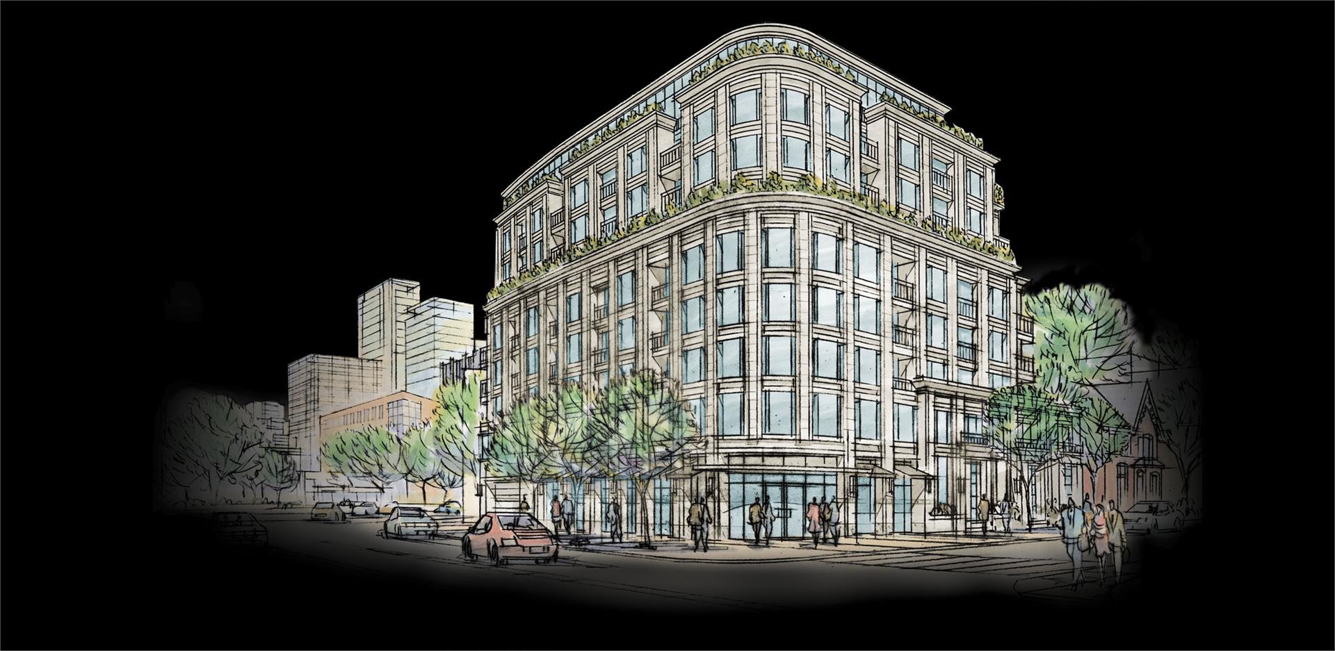 133 Hazelton Condos Sketch Toronto, Canada