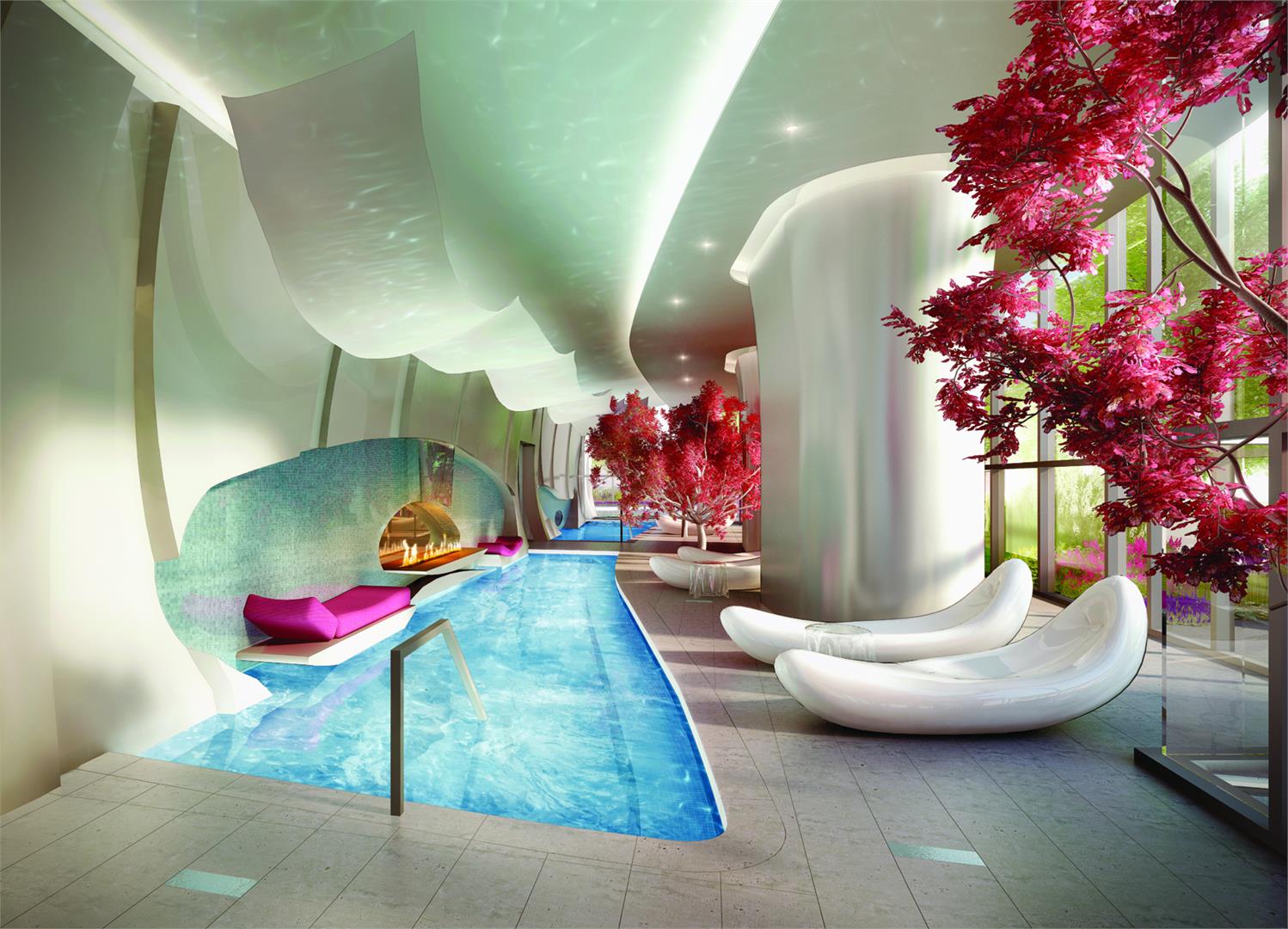 One Bloor Condos Swimming Pool Toronto, Canada