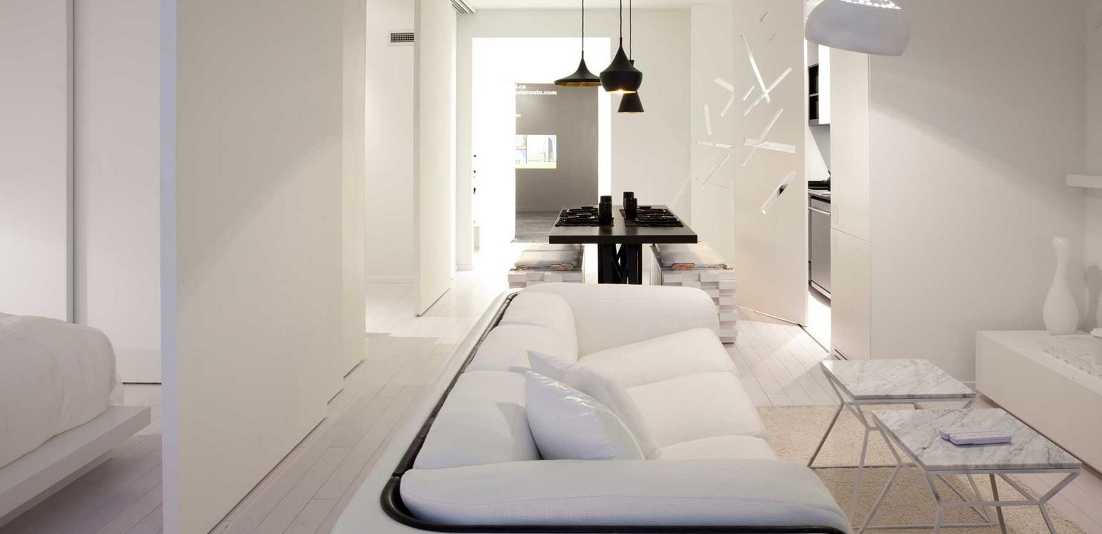 Tableau Condos Living Area Toronto, Canada
