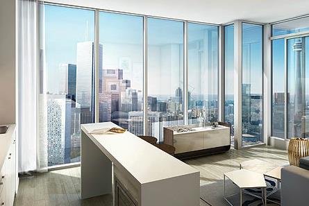 RCMI Condos Living Area Toronto, Canada
