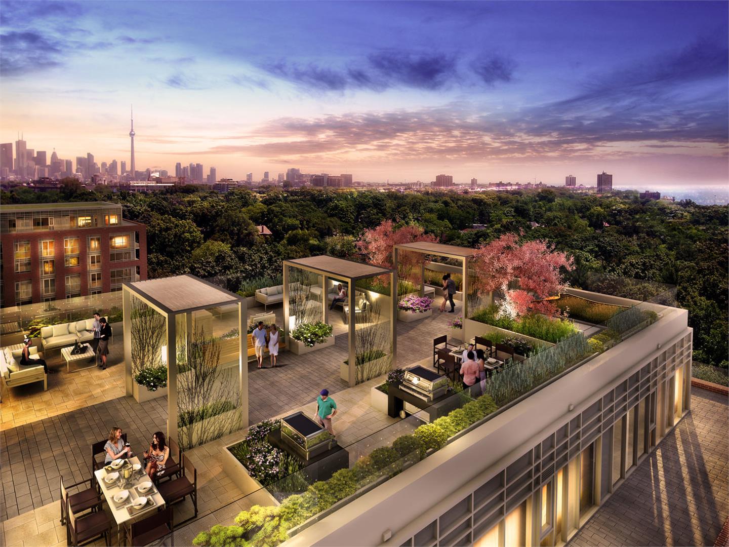 HighPark Residences Condos RoofTop Area Toronto, Canada