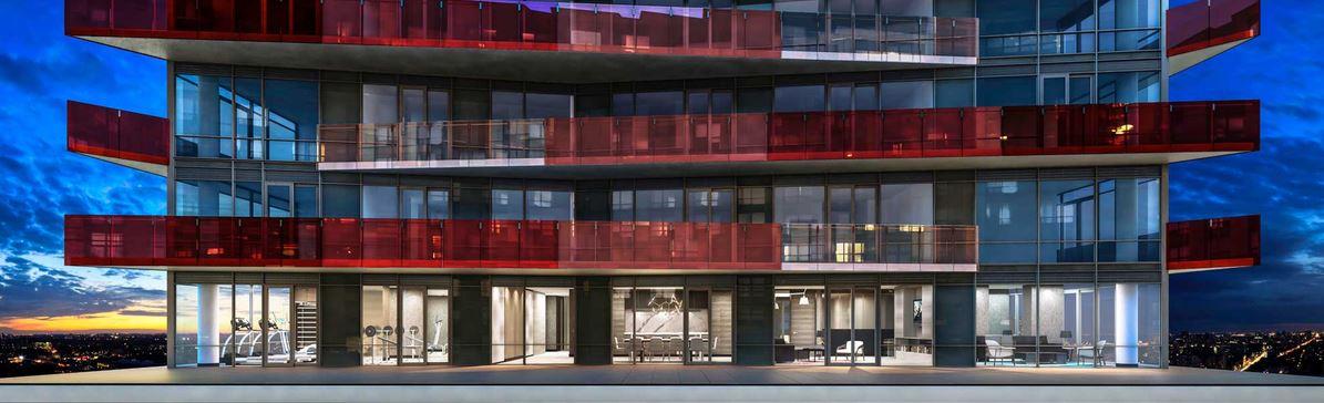 Smart House Condos Front View Toronto, Canada