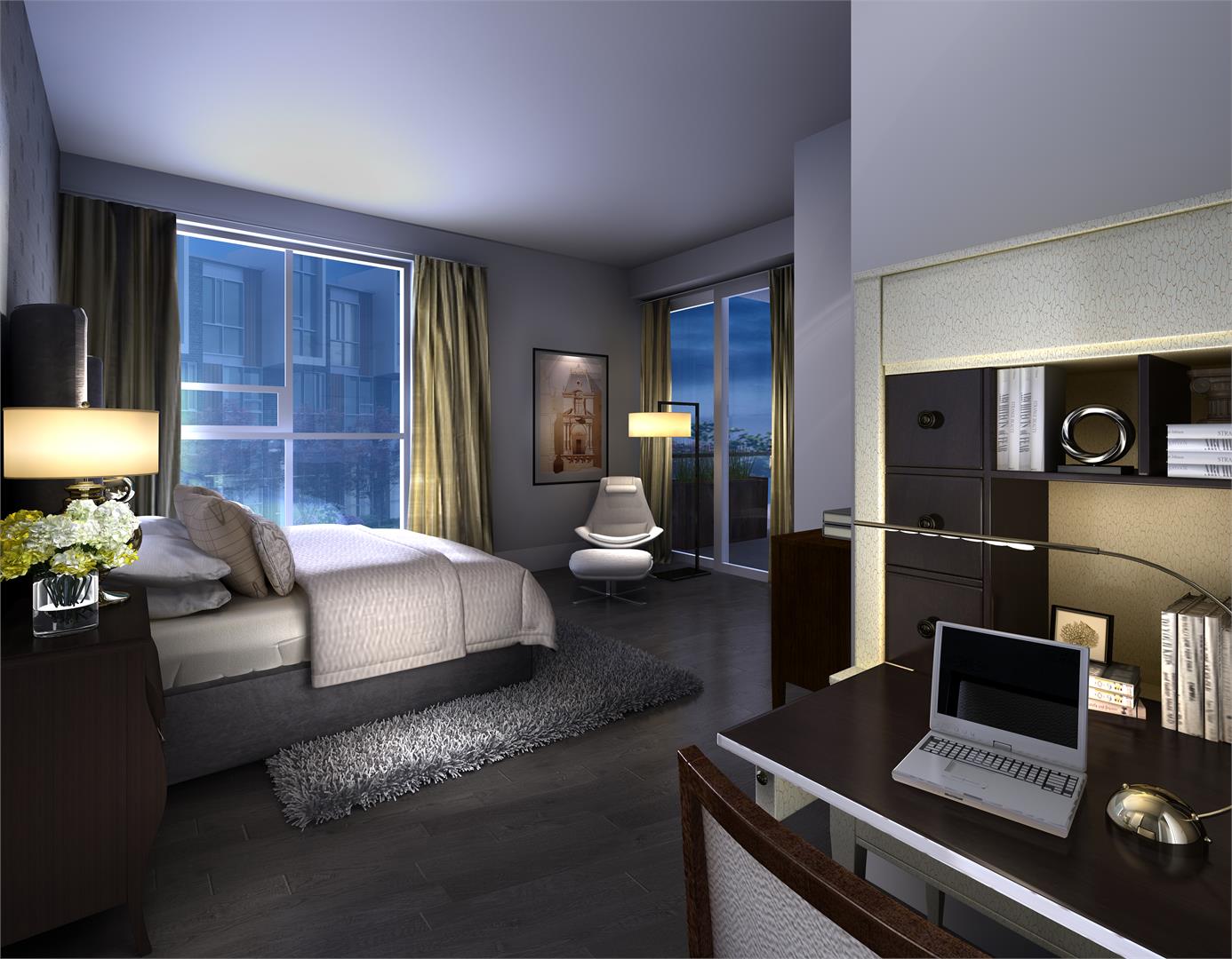 101 Erskine Condos Bedroom Toronto, Canada