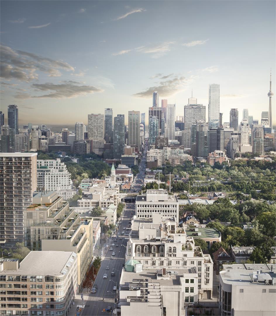 The Jack Condos Aerial View Toronto, Canada