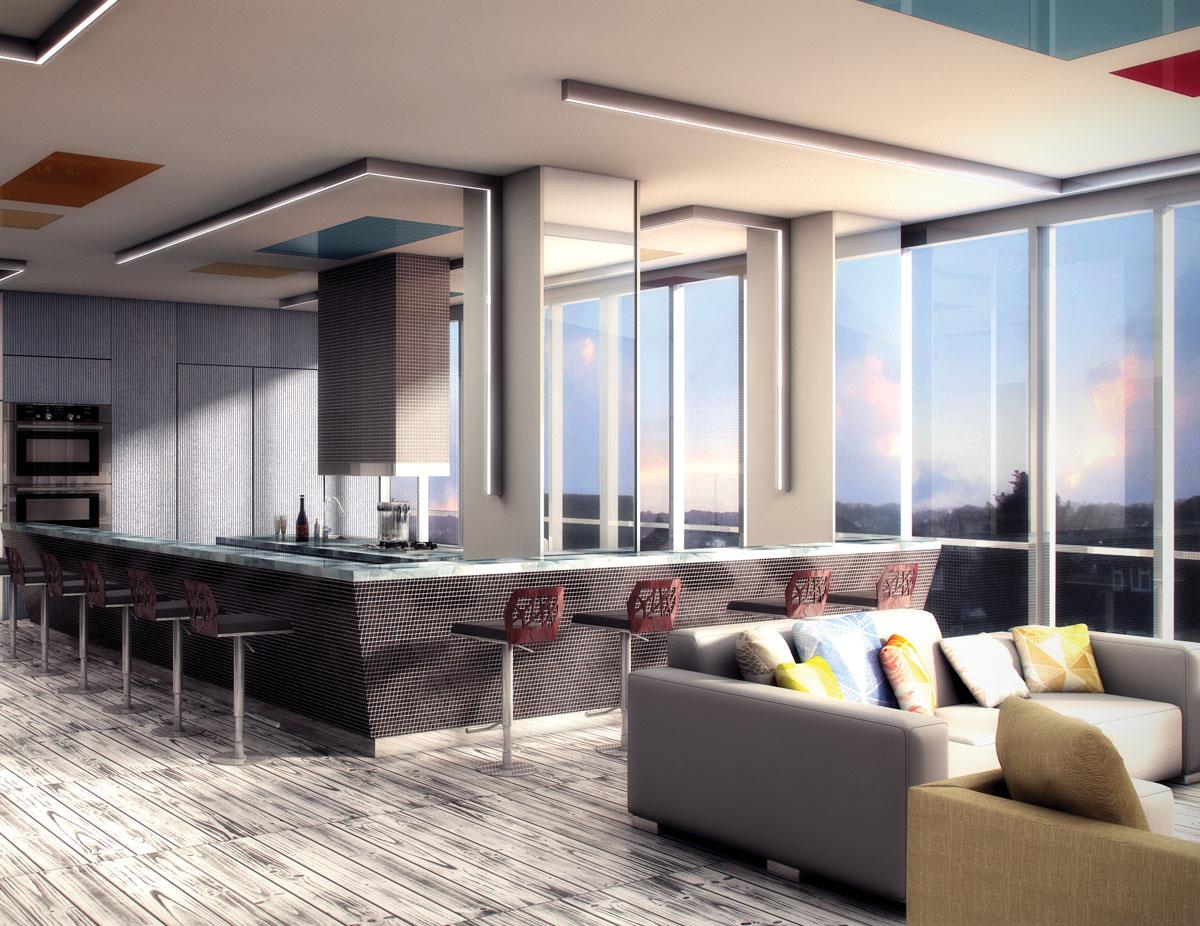 Empire Midtown Condos Wine Lounge Toronto, Canada