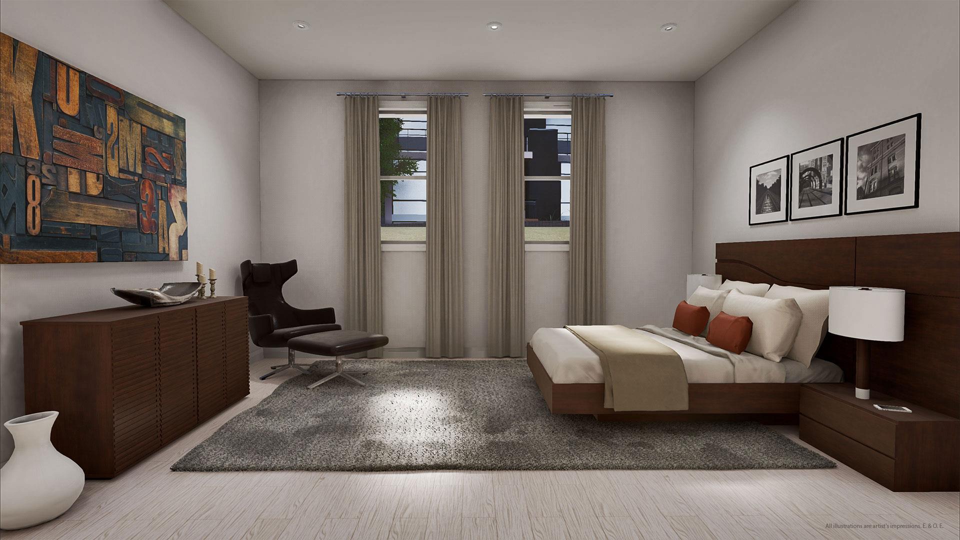 St. Leslieville Church Condos Bedroom Toronto, Canada