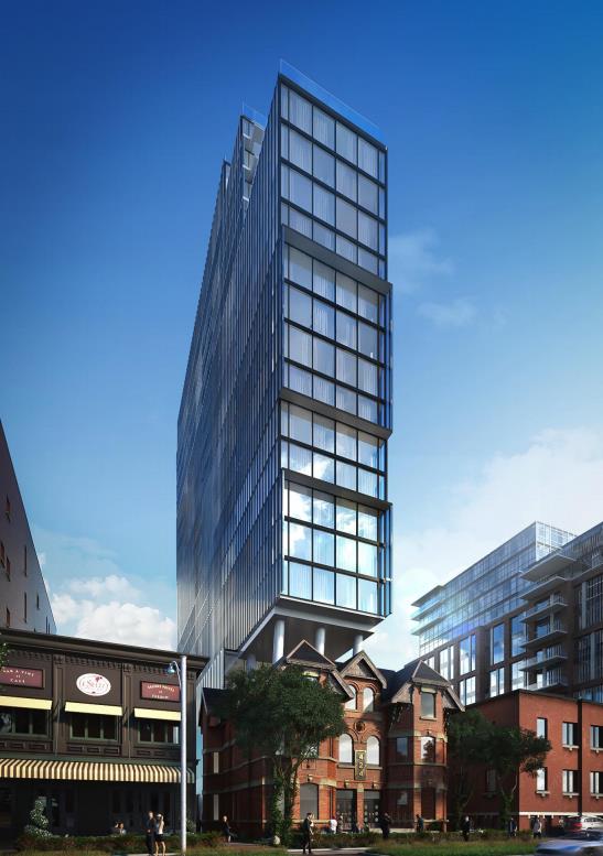 Wellington House Condos Front View Toronto, Canada