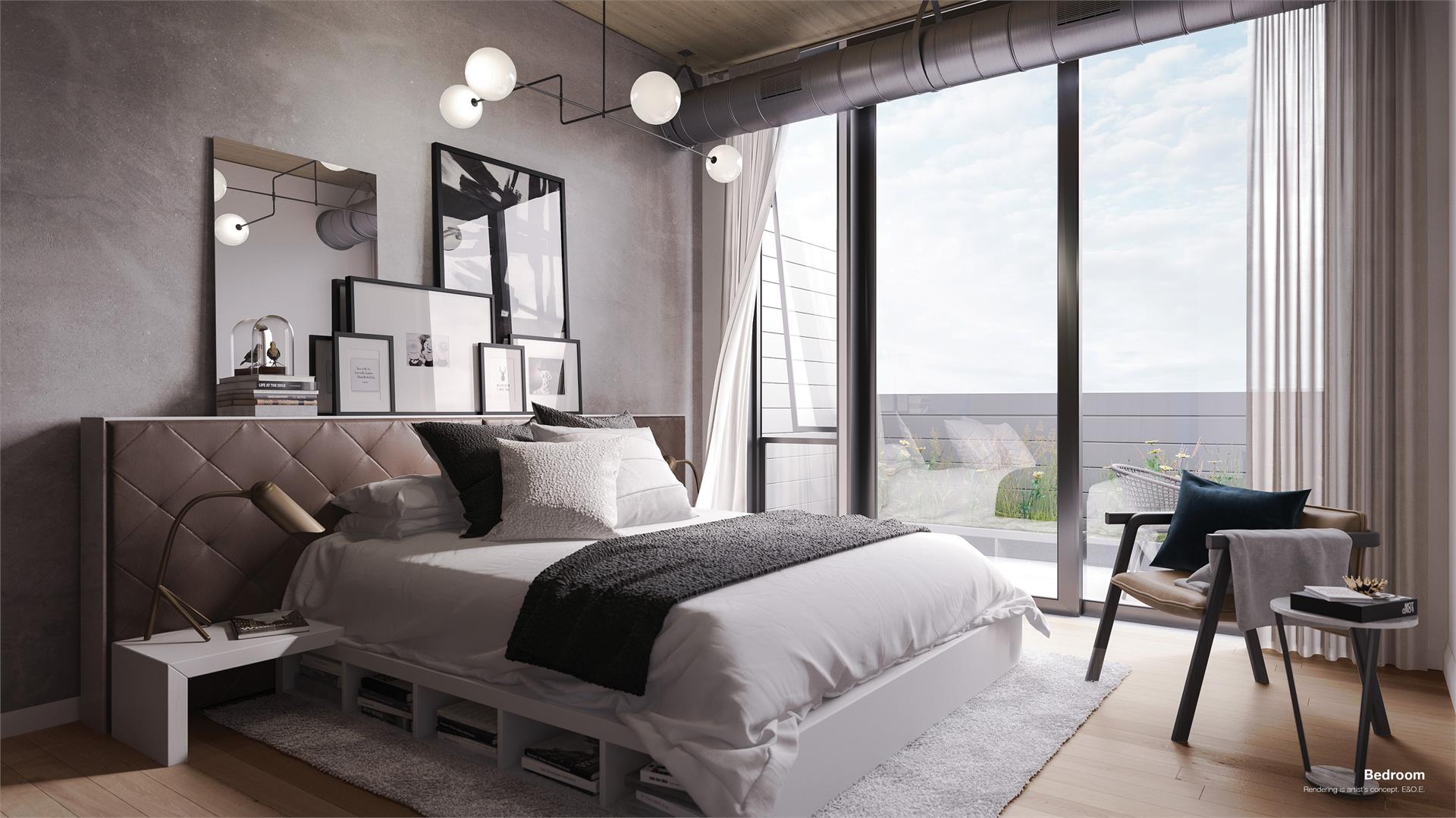 1001 Queen East Condos Bedroom Toronto, Canada