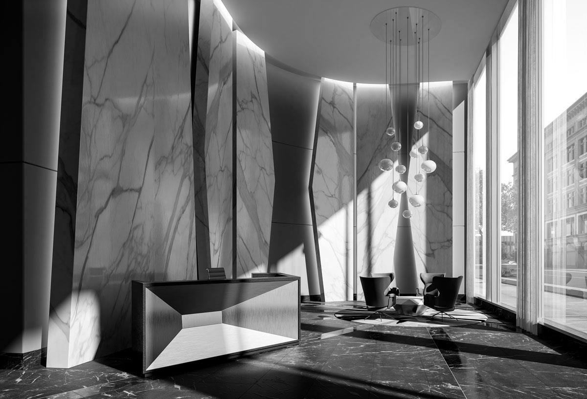 Time and Space Condos Lobby Toronto, Canada