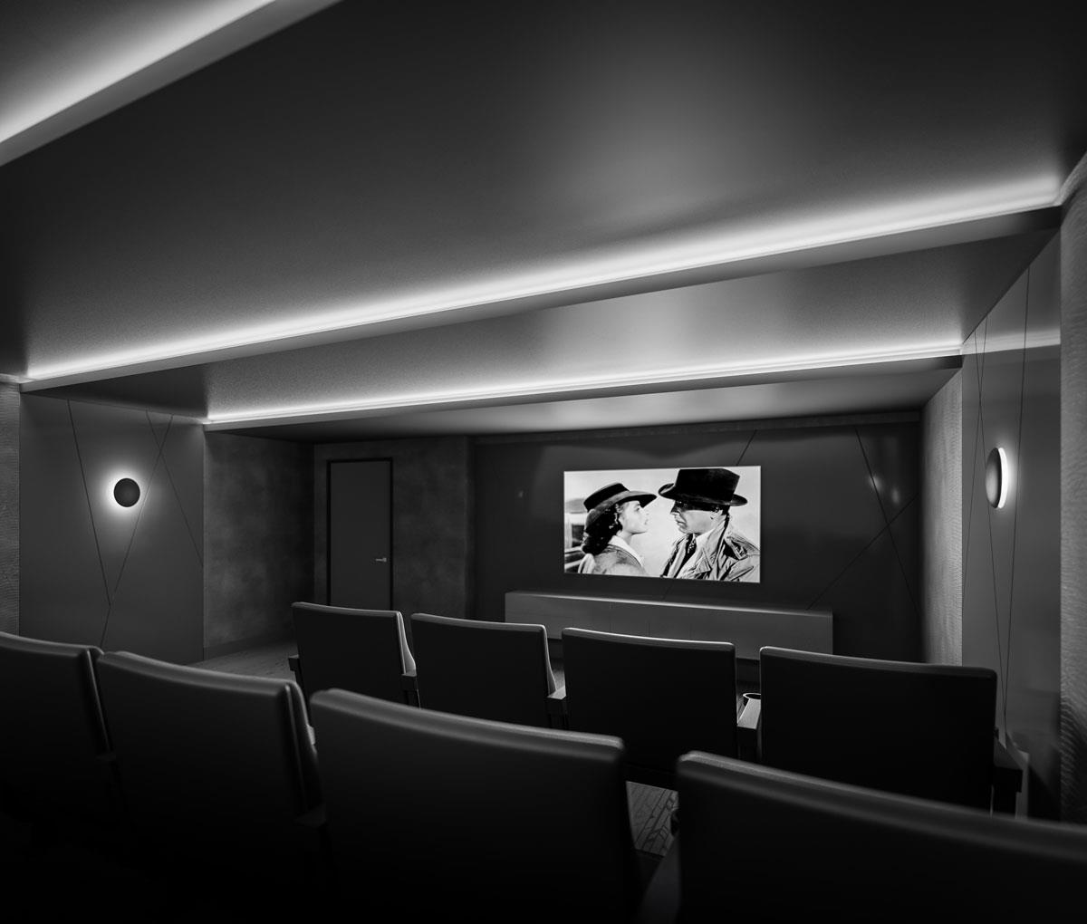 Time and Space Condos Theater Room Toronto, Canada