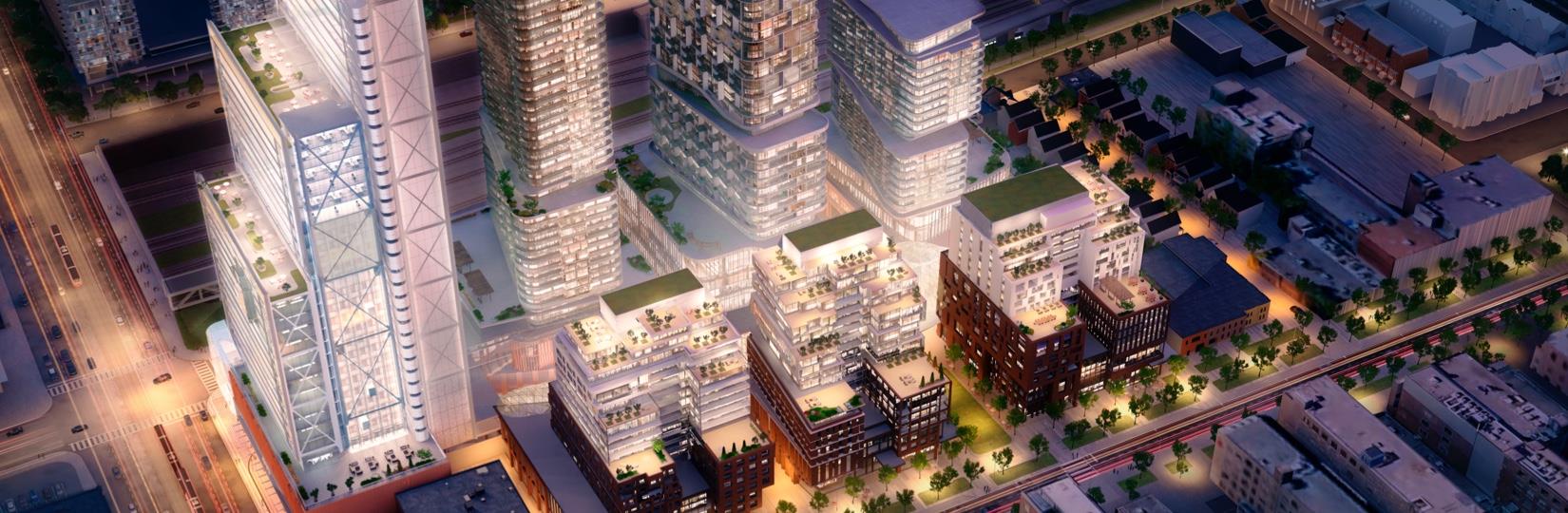 The Well Condos Aerial View Toronto, Canada