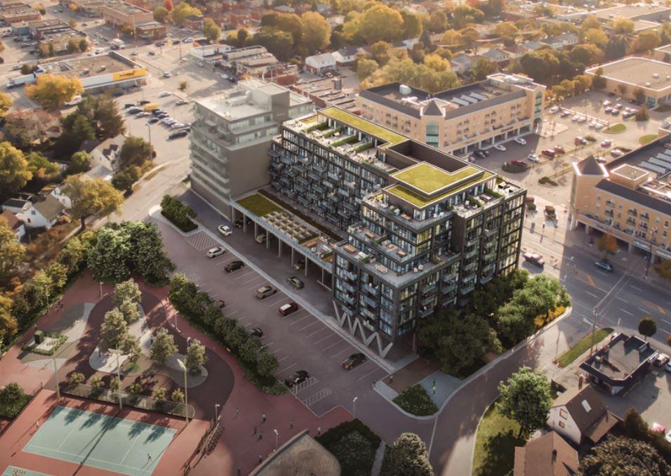 The Queensway Condos Aerial View Toronto, Canada