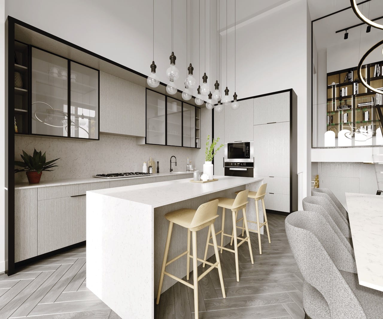 Rendering of 260 High Park kitchen
