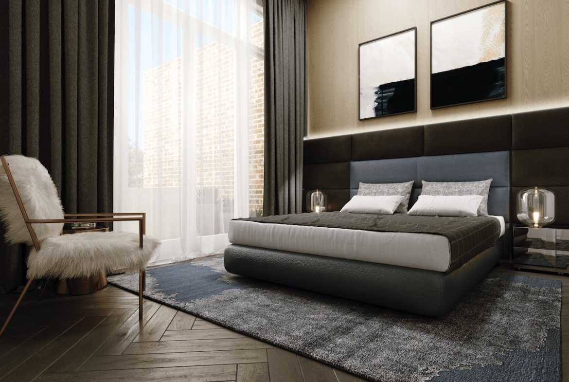 Rendering of 260 High Park bedroom