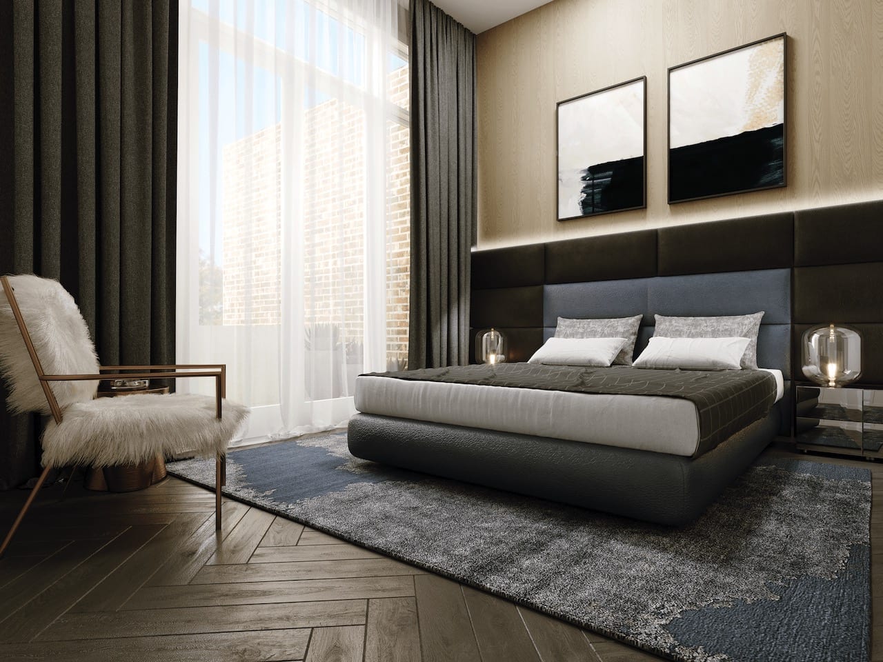 Rendering of 260 High Park bedroom