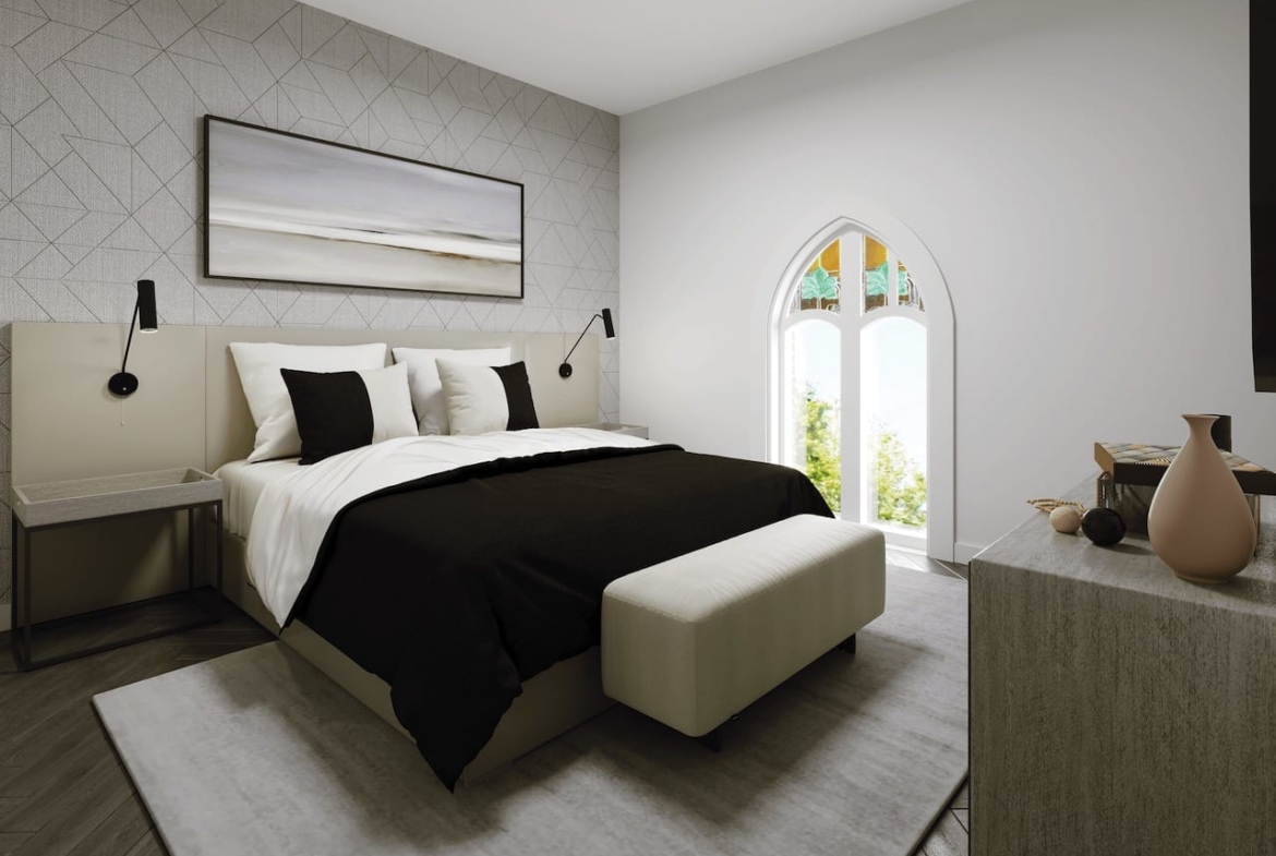 Rendering of 260 High Park second bedroom