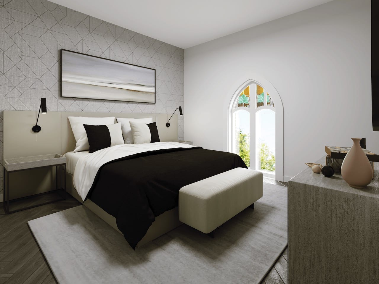 Rendering of 260 High Park second bedroom