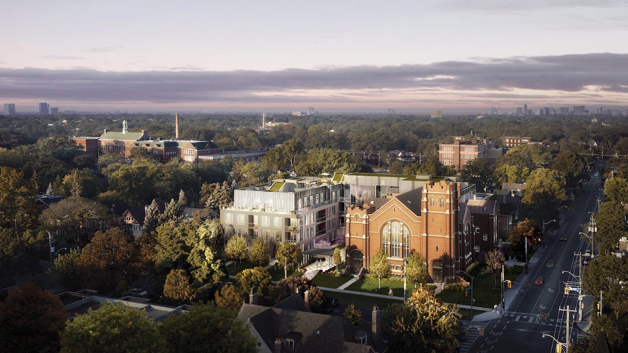 Rendering of 260 High Park aerial