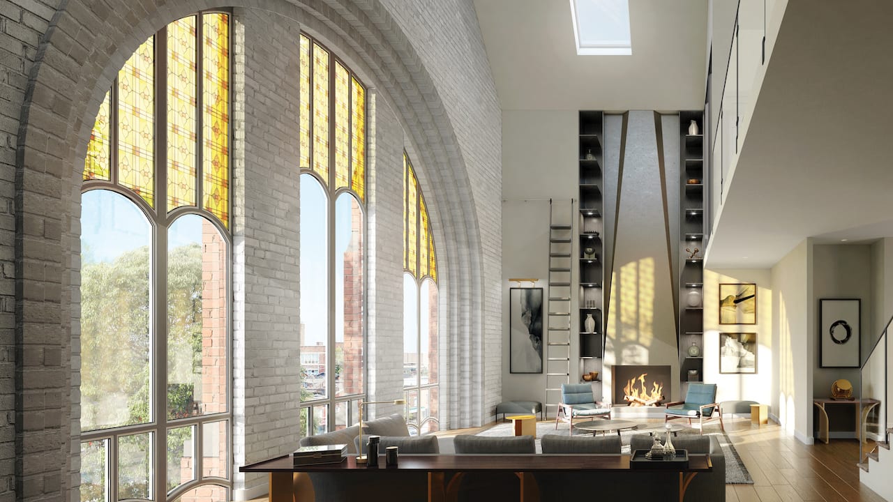 Rendering of 260 High Park suite interior light