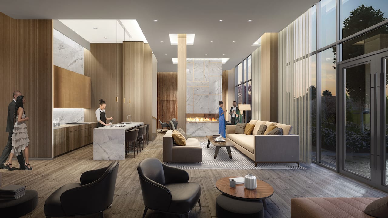 Rendering of 260 High Park party room