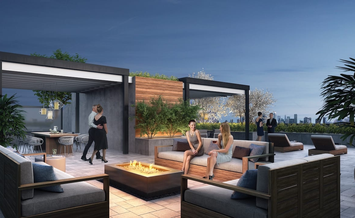 Rendering of 260 High Park rooftop