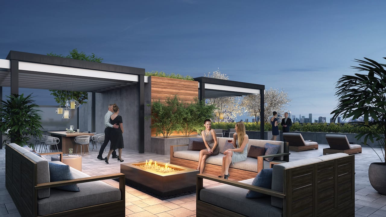 Rendering of 260 High Park rooftop