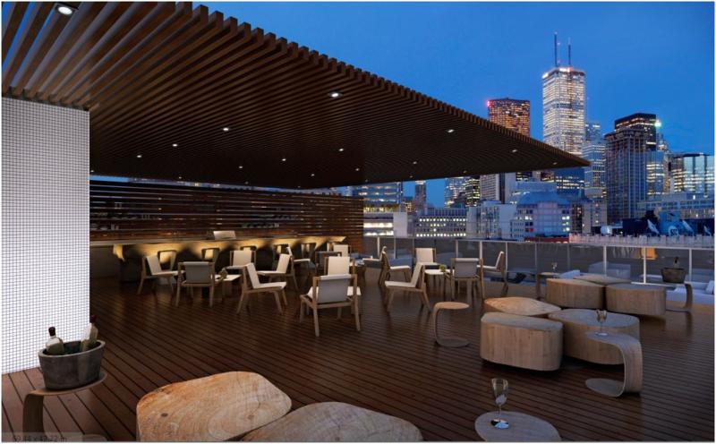 12 Degrees Condos Terrace Lounge Toronto, Canada
