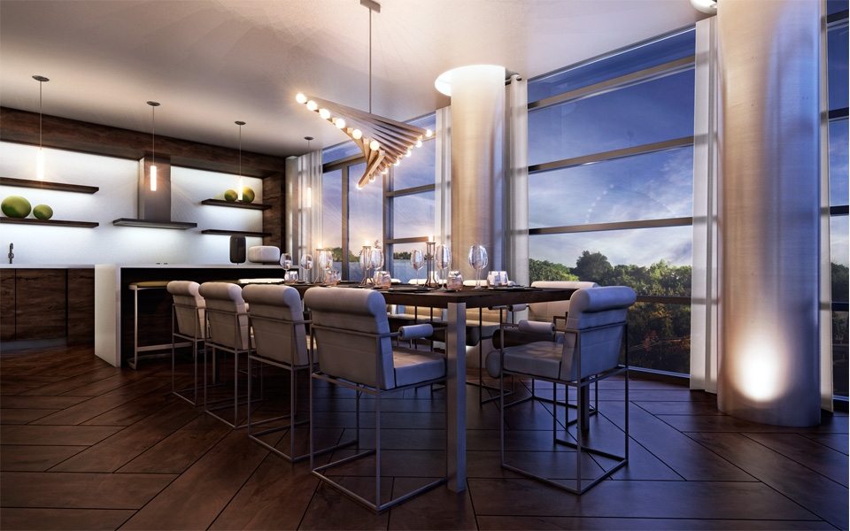 The Hill Condos Dinning Toronto, Canada