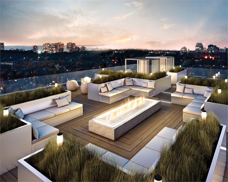 The Yorkville Condos Terrace Lounge Toronto, Canada