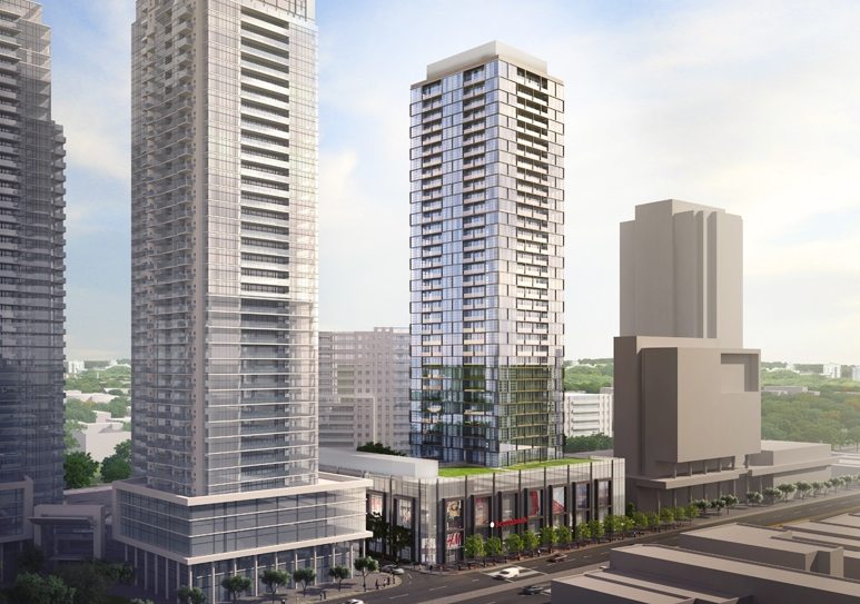 Beacon Condos Building View Toronto, Canada