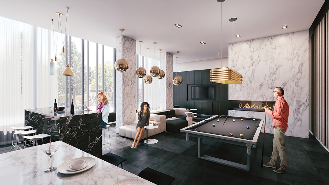 Distinction Condos Wine & Billiards Toronto, Canada