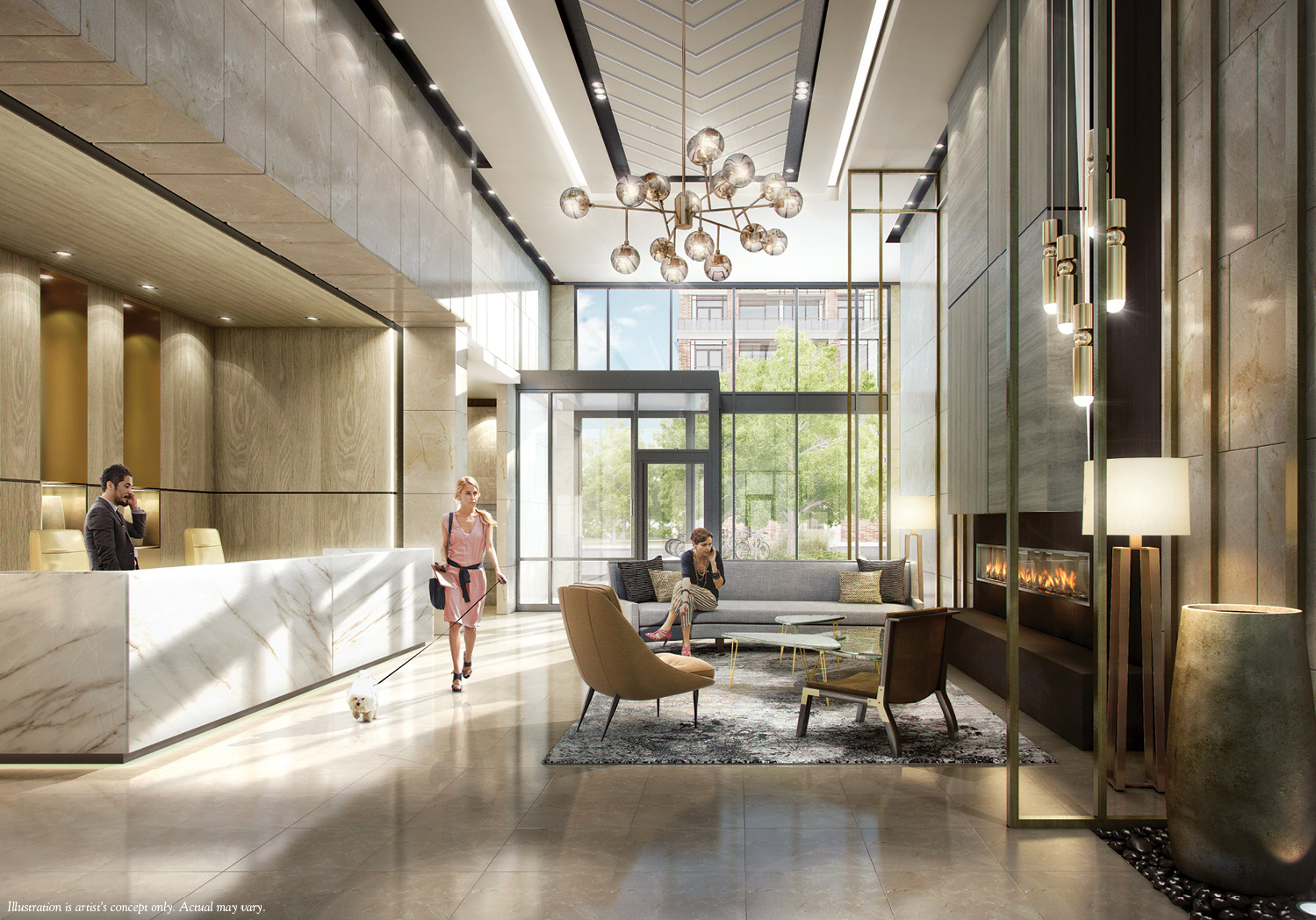J. Davis House Condos Lobby Toronto, Canada