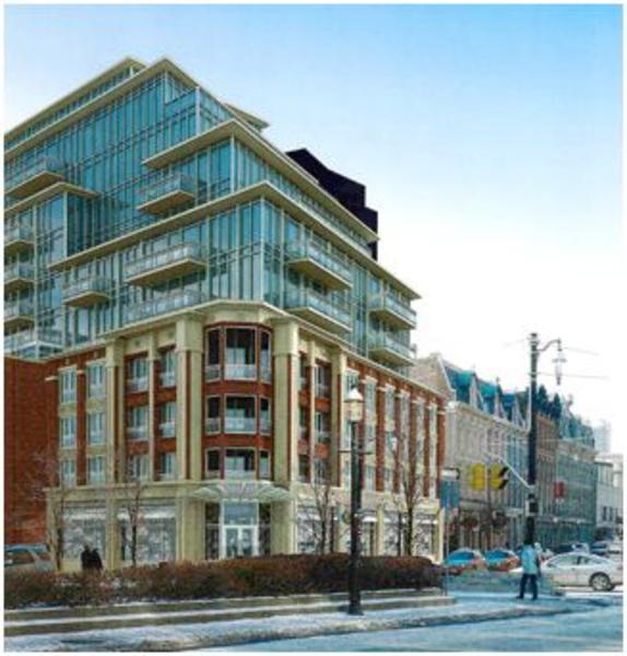 The Berczy Condos Front View Toronto, Canada