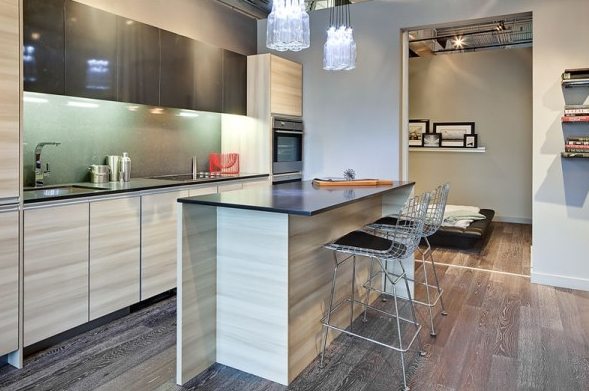 The Carlaw Condos Kitchen Toronto, Canada