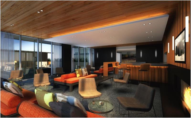 ART Condos Living Area Toronto, Canada