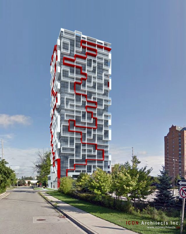 Maze Condos Street View Toronto, Canada
