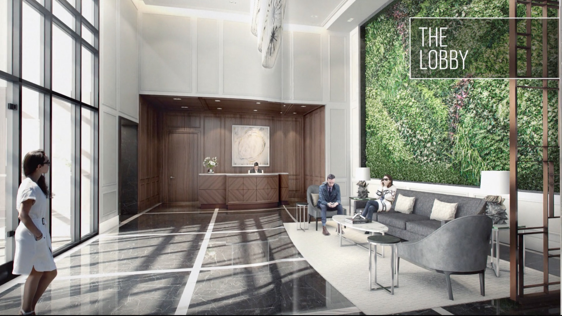 The Vanguard Condos Lobby View Toronto, Canada